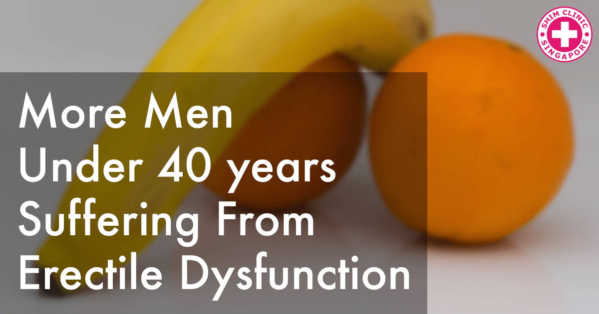 More Men Under 40 years Suffering From Erectile Dysfunction