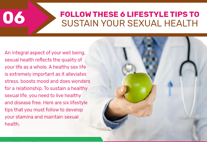 Infographic: Vital lifestyle tips to improve your sexual health